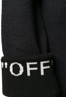 Off-White Logo Cuff Knit Cargigan Sweater Black/White Order Off-White Logo Cuff Knit Cargigan Sweater Black/White