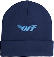 Off-White Logo Embroidered Beanie Blue/Light Blue Off-White Logo Embroidered Beanie Blue/Light Blue