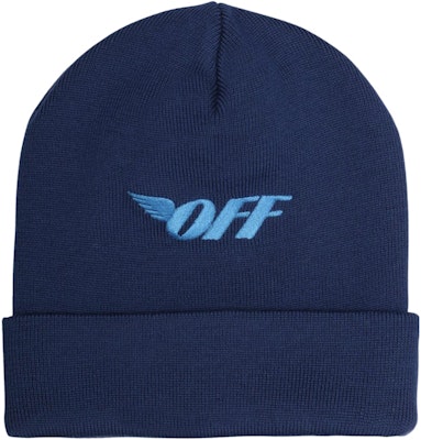 Off-White Logo Embroidered Beanie Blue/Light Blue Buy Off-White Logo Embroidered Beanie Blue/Light Blue