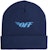 Off-White Logo Embroidered Beanie Blue/Light Blue