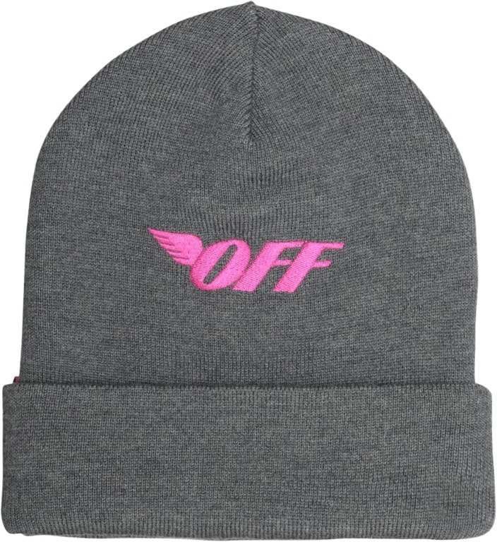 off-white-logo-embroidered-beanie-medium-grey-fuchsia