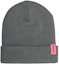 Order Off-White Logo Embroidered Beanie Medium Grey/Fuchsia