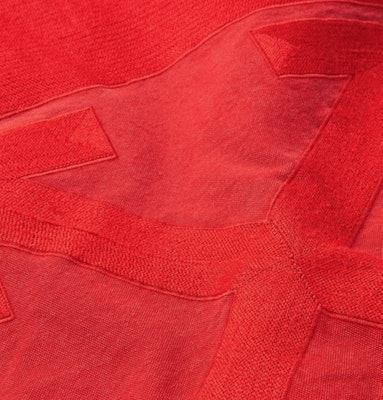 Off-White Logo Embroidered Canvas Jacket Red Lookbook Off-White Logo Embroidered Canvas Jacket Red