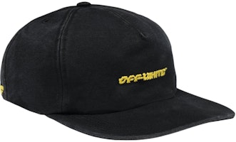 Off-White Logo Embroidered Twill Hat Black/Yellow Off-White Logo Embroidered Twill Hat Black/Yellow