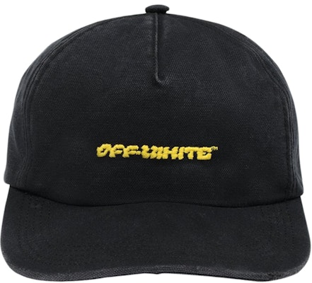 Off-White Logo Embroidered Twill Hat Black/Yellow Order Off-White Logo Embroidered Twill Hat Black/Yellow