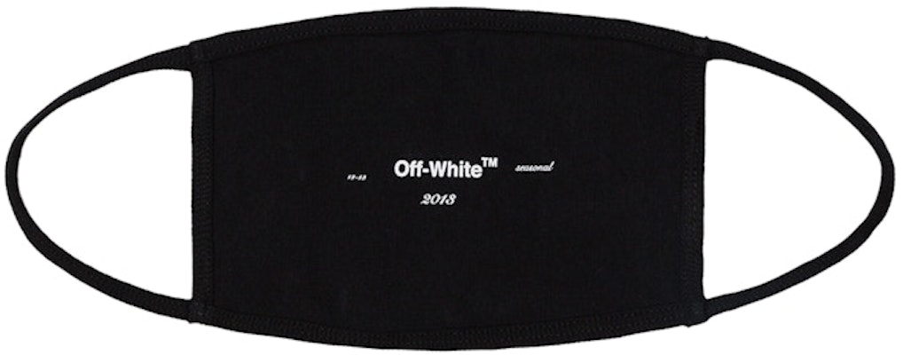 Off-White Logo Face Mask Black Buy Off-White Logo Face Mask Black
