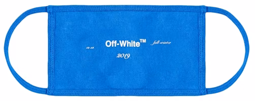 Off-White Logo Face Mask Cobalt Blue/White Off-White Logo Face Mask Cobalt Blue/White