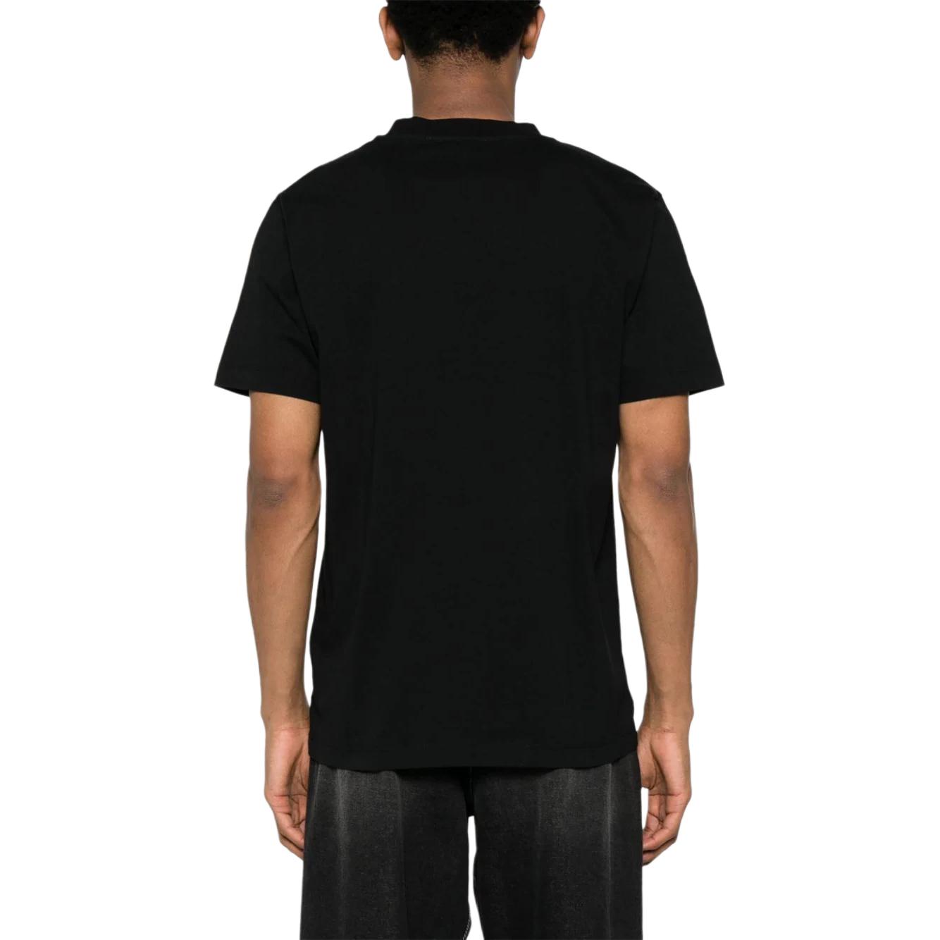 OFF-WHITE Logo Graphic Crewneck Loose Fit T-Shirt  Regular Black OMAA027C99JER0171001 圖 4