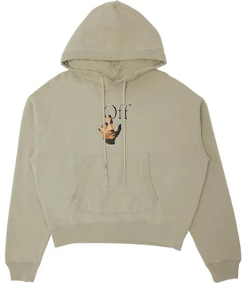 OFF-WHITE Logo Hoodie Pullover Kelabu Putih OMBB073F21FLE0021784 Buy OFF-WHITE Logo Hoodie Pullover Kelabu Putih OMBB073F21FLE0021784