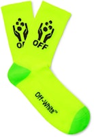 Off-White Logo Intarsia Stretch Knit Socks (SS19) Neon Yellow/Neon Green/Black Off-White Logo Intarsia Stretch Knit Socks (SS19) Neon Yellow/Neon Green/Black
