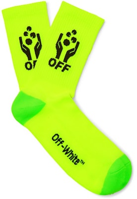 Off-White Logo Intarsia Stretch Knit Socks (SS19) Neon Yellow/Neon Green/Black Buy Off-White Logo Intarsia Stretch Knit Socks (SS19) Neon Yellow/Neon Green/Black