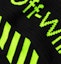Order Off-White Logo Intarsia Stretch Knit Socks (SS19) Black/Neon Green