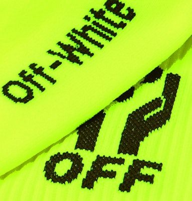 Off-White Logo Intarsia Stretch Knit Socks (SS19) Neon Yellow/Neon Green/Black Order Off-White Logo Intarsia Stretch Knit Socks (SS19) Neon Yellow/Neon Green/Black