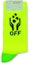 Lookbook Off-White Logo Intarsia Stretch Knit Socks (SS19) Neon Yellow/Neon Green/Black