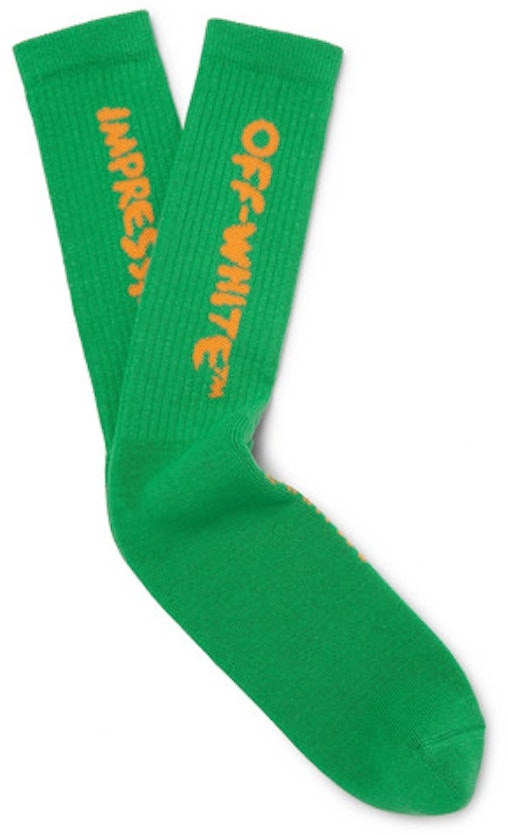 off-white-logo-intarsia-stretch-socks-ss-19-green-orange