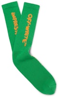 Off-White Logo Intarsia Stretch Socks (SS19) Green/Orange Off-White Logo Intarsia Stretch Socks (SS19) Green/Orange