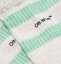 Lookbook Off-White Logo Intarsia Stretch Socks (SS19) Light Grey/Navy/Green
