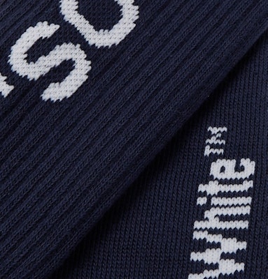 Off-White Logo Intarsia Stretch Socks (SS19) Navy/White Order Off-White Logo Intarsia Stretch Socks (SS19) Navy/White