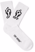 Off-White Logo Intarsia Stretch V2 Socks (SS19) White/Black Off-White Logo Intarsia Stretch V2 Socks (SS19) White/Black
