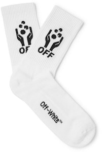 Off-White 商標嵌花彈力 V2 襪子 (SS19) 白/黑 Buy Off-White 商標嵌花彈力 V2 襪子 (SS19) 白/黑