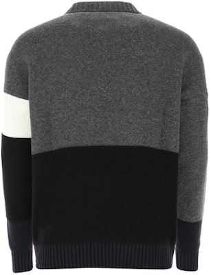 OFF-WHITE Logo Baju Wool Rajutan - Kelabu Gelap OMHE048E20KNI0010701 Lookbook OFF-WHITE Logo Baju Wool Rajutan - Kelabu Gelap OMHE048E20KNI0010701