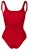 Off-White Logo One Piece Swimsuit Red/White