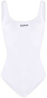 Off-White Logo One Piece Swimsuit White/Black Off-White Logo One Piece Swimsuit White/Black