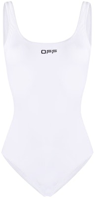 Off-White Logo One Piece Swimsuit White/Black Buy Off-White Logo One Piece Swimsuit White/Black