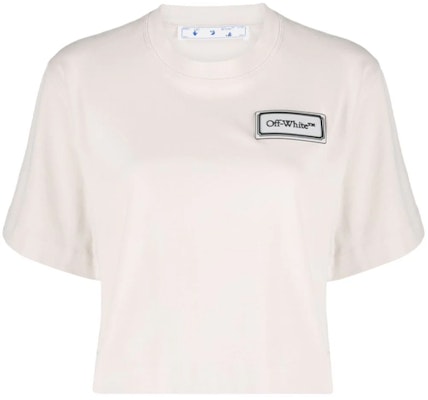 Off-White Logo Patch Cropped T-Shirt 'Grey/Black' Buy Off-White Logo Patch Cropped T-Shirt 'Grey/Black'