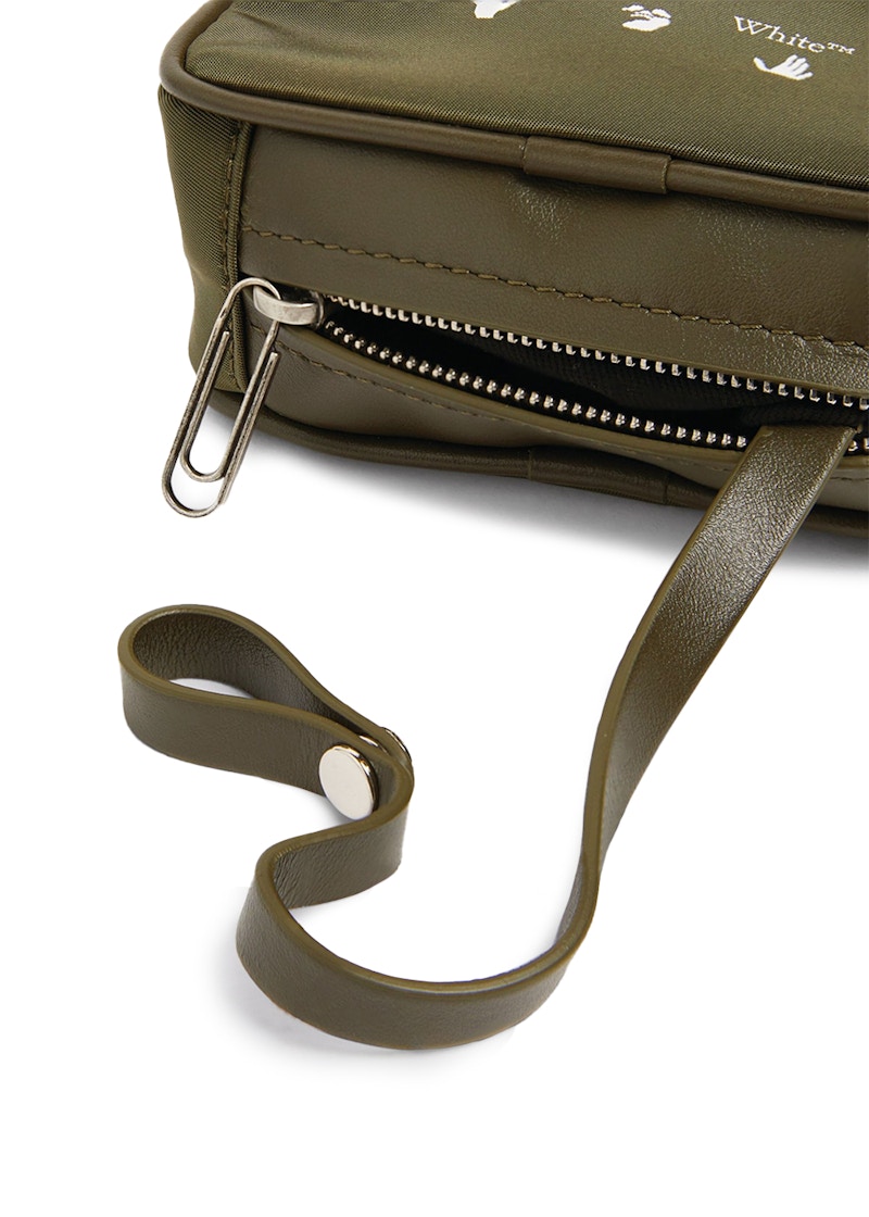 OFF-WHITE Logo Phone Holder Khaki Green 圖 3