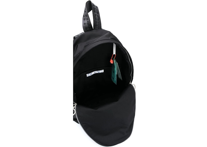 Lookbook OFF-WHITE黑色Logo印花双肩包