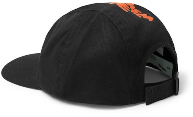 Off-White Logo Print Baseball Hat Black/Orange Order Off-White Logo Print Baseball Hat Black/Orange