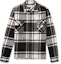 Buy Off-White Logo Print Checked Flannel Overshirt Black/White/Pink