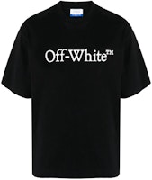 OFF-WHITE Logo Print Crewneck Loose Fit T-Shirt Black OMAA120C99JER0081001 OFF-WHITE Logo Print Crewneck Loose Fit T-Shirt Black OMAA120C99JER0081001