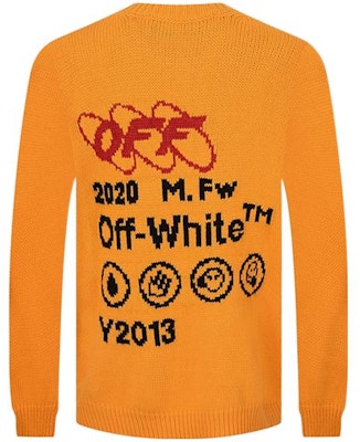 Suéter Cuello Redondo OFF-WHITE Logo Naranja. OMHE032F19E370166010 Lookbook Suéter Cuello Redondo OFF-WHITE Logo Naranja. OMHE032F19E370166010