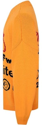 Suéter Cuello Redondo OFF-WHITE Logo Naranja. OMHE032F19E370166010 Shop Suéter Cuello Redondo OFF-WHITE Logo Naranja. OMHE032F19E370166010