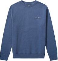 Off-White Logo Print Crewneck Sweatshirt Navy/White Off-White Logo Print Crewneck Sweatshirt Navy/White