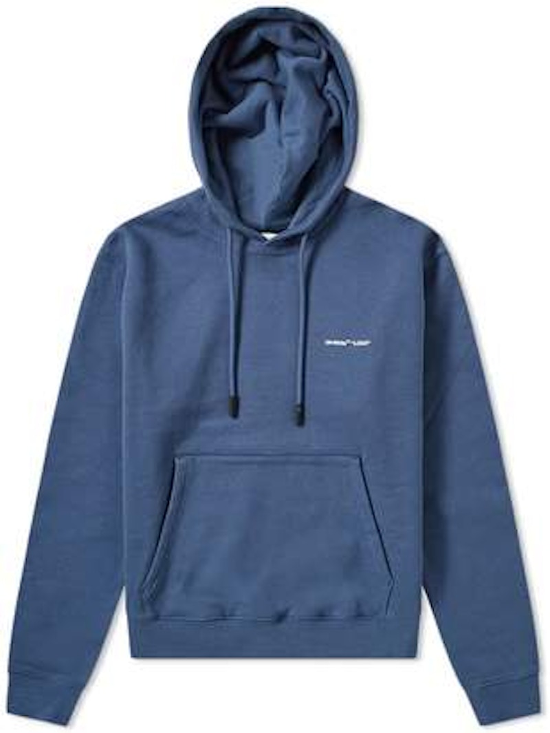Buy Hoodie Off-White Logo Cetakan Biru/Putih