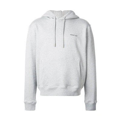 Off-White Logo Print Hoodie Grey/Black