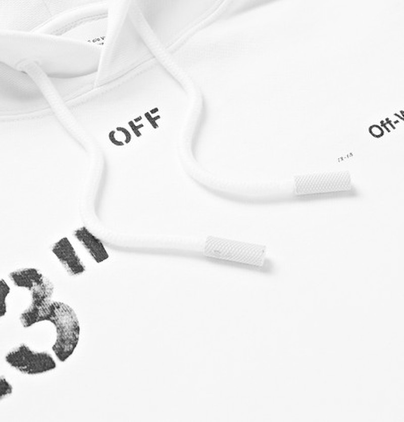 Off-White Logo Print Hoodie White 圖 2