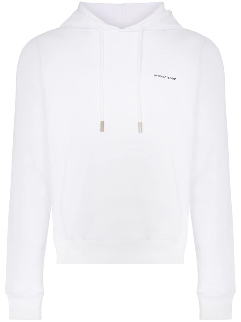 Buy 오프화이트 로고 후디 (화이트/블랙)
