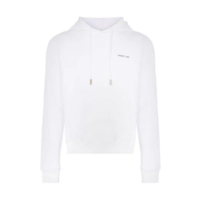 Off-White Logo Print Hoodie White/Black