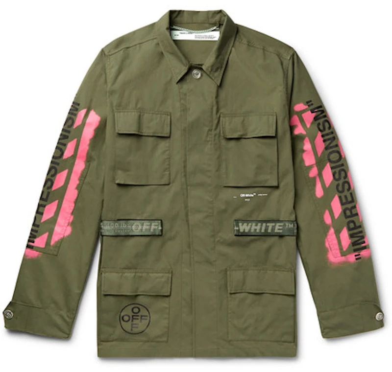 off-white-logo-print-military-field-jacket-green