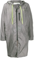 Off-White Logo Print Raincoat Grey/Fluo Yellow Off-White Logo Print Raincoat Grey/Fluo Yellow