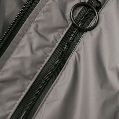 Off-White Logo Print Raincoat Grey/Fluo Yellow Lookbook Off-White Logo Print Raincoat Grey/Fluo Yellow