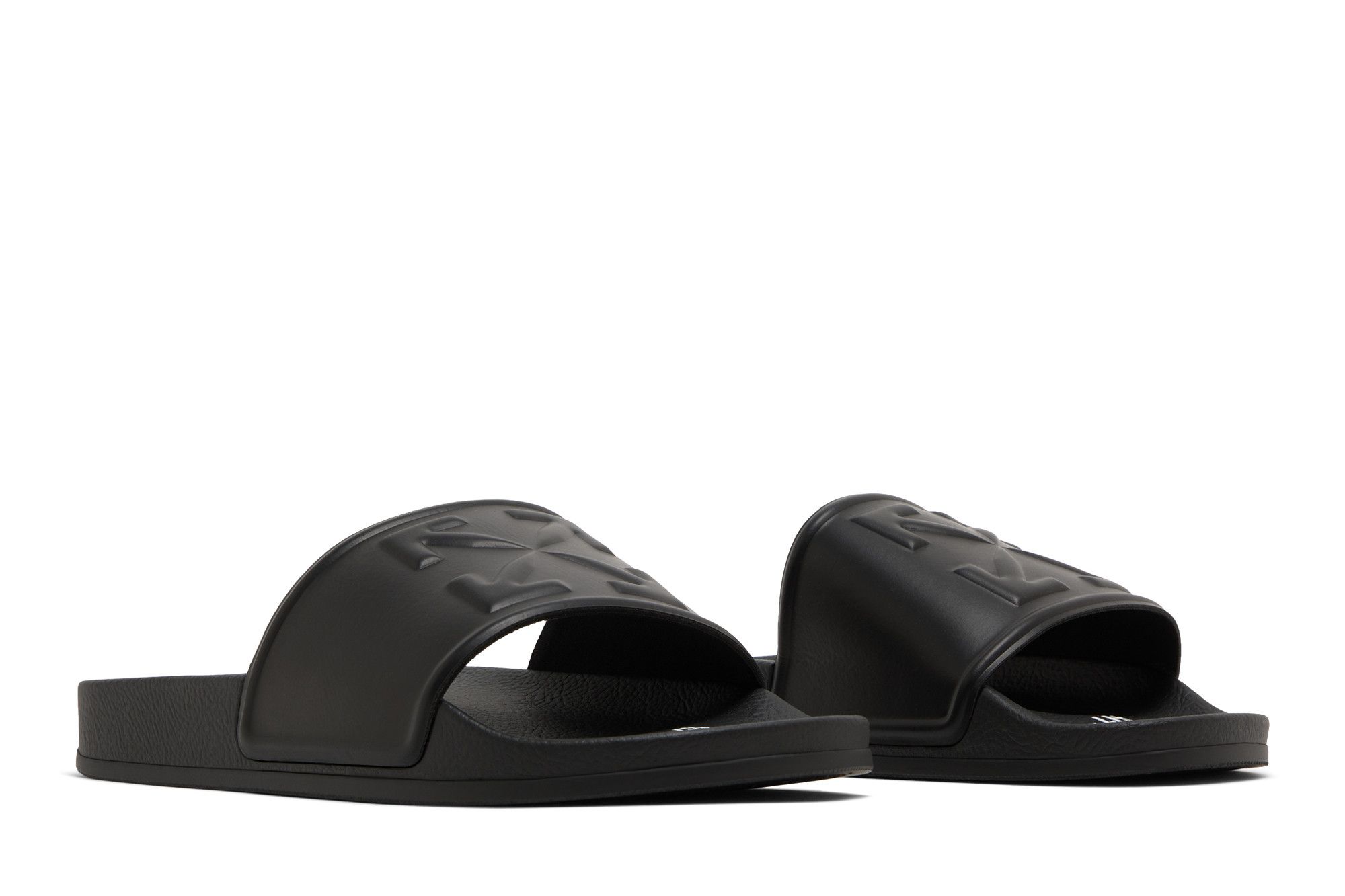 Off-White Logo Print Slide 'Black Embossed' 圖 8