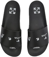 Shop Off-White Slide 'Hombre Ahogado' Negro OMIA088F21FAB0041001/OMIC001C99MAT0021000