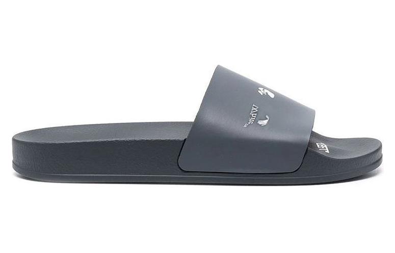 Off-White Logo Print Slide 'Drowning Man - Grey' 圖 2