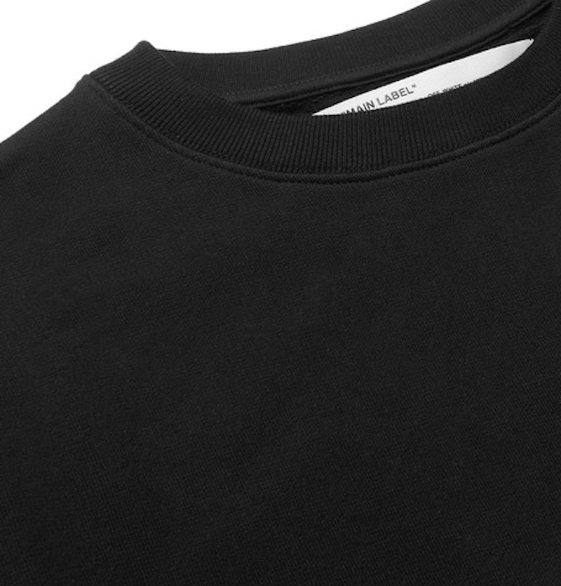 Lookbook Off-White Logo Print Sweatshirt Black/Orange