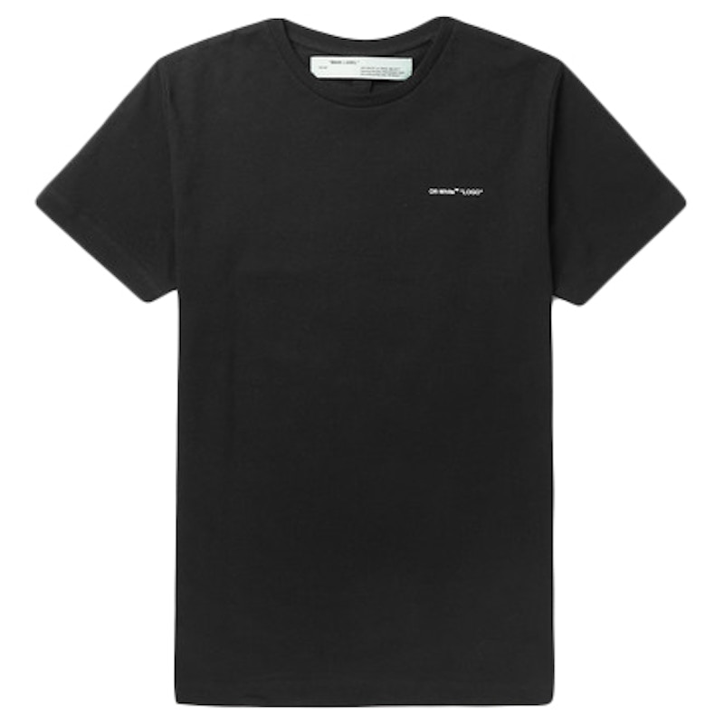 Buy Off-White Logo印花T恤 黑/白